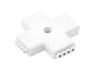 X connector for RGB LED strip Lemanso plastic 4 sockets / LMA9438