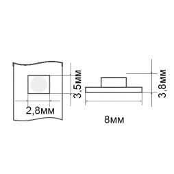 LED strip LEMANSO IP20 5m 120SMD 2835 12V white 4500K 10W/m 720LM / LM855