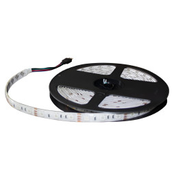 LED strip LEMANSO IP65 5m 60SMD 5050 12V RGB 10W/m 6LM/led (price for 1m) / LMA9302