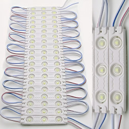 Led module No. 2 eg 12V power 1.2W 3*2835 120lm IP65 angle: 140° / multiple of 20 pcs.