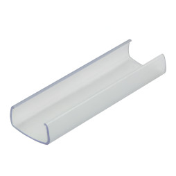 Wall mount LEMANSO 5cm 8*15.5mm for neon 8*16mm 240 degrees. plastic / LM863 transparent.