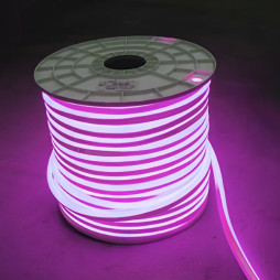 Neon LEMANSO 120 degrees 120LED 6W/m IP65 pink 2835SMD 220V 2160LM / LM856 "Havana" 100m/coil