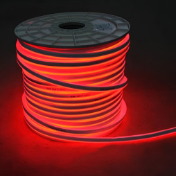 Neon LEMANSO 120 degrees 120LED 6W/m IP65 red 2835SMD 220V 2160LM / LM856 "Havana" 100m/coil