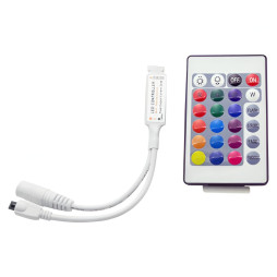 LEMANSO controller for RGB strip light with remote control 12V 72W (24 keys) MINI / LM9504
