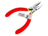125mm flat-nose pliers red-yellow LTL20007 Lemanso