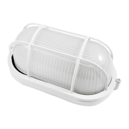 LED lamp housing and utility 20W 220V oval metal. for LED lamp with grille BL-1461 white ( (BL-1402) Lemanso