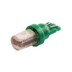 LED car lamp T10-5050-4smd in silicone green 12V LEDUA