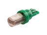 LED car lamp T10-5050-4smd in silicone green 12V LEDUA