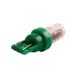 LED car lamp T10-5050-4smd in silicone green 12V LEDUA