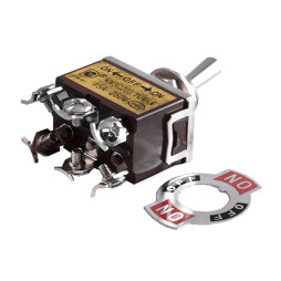 LSW26 toggle switch 6pin+screws 3 positions with latch KN3 C-203 LEDUA