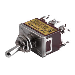 LSW26 toggle switch 6pin+screws 3 positions with latch KN3 C-203 LEDUA