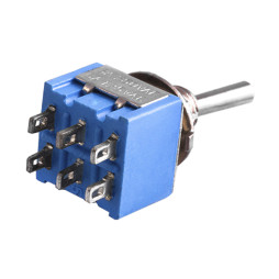 6pin small toggle switch 3 positions with latch MTS-203 LEDUA