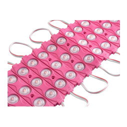 LED modules 2835-3smd 12V IP65 1.5watt with lens pink LEDUA