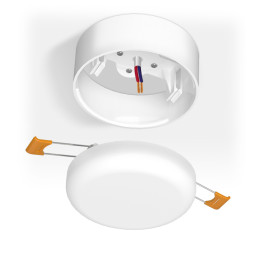Frame for surface mounting frameless round VIDEX light fixture (VL-DLFR-09SF)