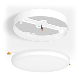 Frame for surface mounting frameless round VIDEX light fixture (VL-DLFR-33SF)