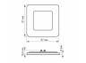 LED recessed square VIDEX 3W 5000K