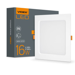 LED Back recessed square VIDEX 16W 5000K