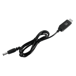 Power cable with converter DC5-DC12V USB-5.5 1A 90cm Biom