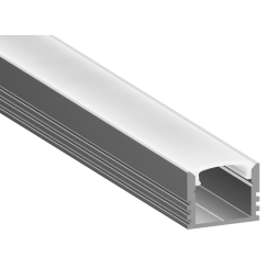 Aluminum profile for LED strip AL-90 2 meter not anodized surface mounted LEDUA