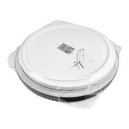 LED round surface-mounted lamp 24W 175-265V 5000K without d/u black (DL-R104-24-5) Biom