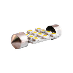 LED car lamp S85-39mm-12smd 3528 white 12V LEDUA