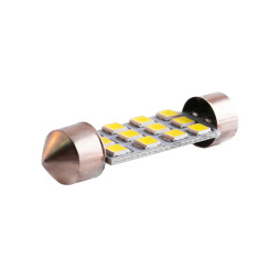 LED car lamp S85-41mm-12pcs 2835 white 24V LEDUA