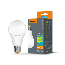 LED lamp 6.2W A60h E27 4100K 220V (VL-A60h-62274) VIDEX