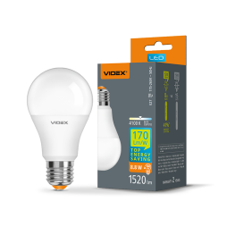LED lamp 8.8W A60h E27 4100K 220V (VL-A60h-88274) VIDEX