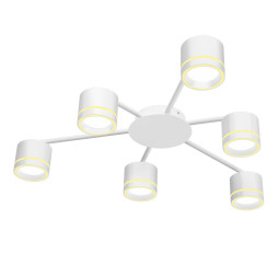 VIDEX lamp for 6xGX53 lamp surface mounted white VL-SPF21B-WP