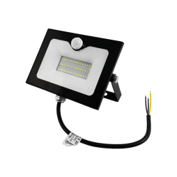 LED floodlight 30W 6500K IP65 2400LM 175-265V with built-in sensor black LMPS35 Lemanso