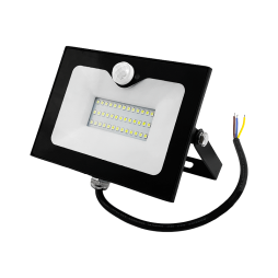 LED floodlight 50W 6500K IP65 3000LM 175-265V with built-in sensor black LMPS56 Lemanso