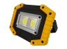 LED floodlight 10W 2COB 500Lm 6500K IP54 yellow-black LMP101 with micro USB + Lemanso button (180 days warranty)