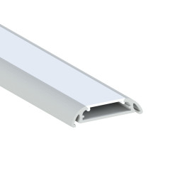 Aluminum profile for LED strip AL-20 1 meter anodized LEDUA surface mount