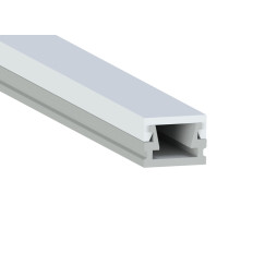 Aluminum profile for LED strip AL-02-1 1 meter anodized LEDUA surface mount