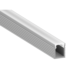 Aluminum profile for LED strip AL-04-2 1 meter anodized surface mounted LEDUA