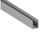 Aluminum profile for LED strip AL-04-2 1 meter anodized surface mounted LEDUA