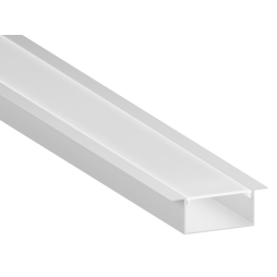 Aluminum profile for LED strip AL-16-1 2 meters anodized recessed LEDUA