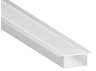 Aluminum profile for LED strip AL-16-1 2 meters anodized recessed LEDUA