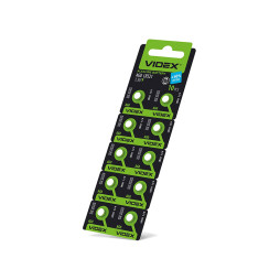 Watch battery AG 2/LR726 BLISTER CARD 10 pcs Videx