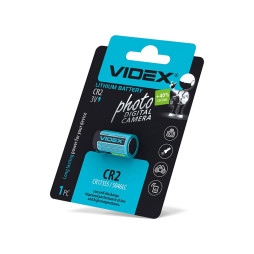 Lithium battery CR2 1pc BLISTER CARD Videx (CR2 1pc)