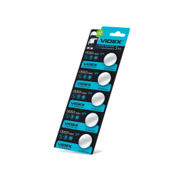 Lithium battery CR2025 5pcs BLISTER CARD Videx