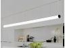 LED pendant lamp linear round "N30-1000" 220V 18W 4000k black, cable length 2m LEDUA