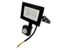 LED spotlight 20W 6500K IP65 1600LM 175-265V with sensor black LMPS27 Lemanso