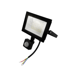 LED floodlight 50W 6500K IP65 3000LM 175-265V with sensor black LMPS58 Lemanso
