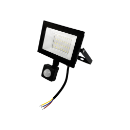 LED floodlight 30W 6500K IP65 2400LM 175-265V with sensor black LMPS37 Lemanso