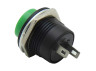 Button Lemanso LSW38 round green without fix. ON-(OFF) / R13-507C 3A 250VAC multiple of 25 pieces