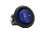 Switch Lemanso LSW07 round blue with backlight / KCD1-101N-8 6A 250VAC multiple of 25 pieces