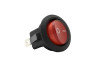 Switch Lemanso LSW07 round red with backlight / KCD1-101N-8 6A 250VAC multiple of 25 pieces