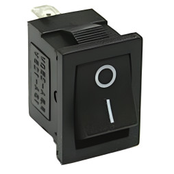 Lemanso LSW17 switch small black 3 positions without latch/ KCD1-123-2