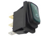 Switch Lemanso LSW36 3PIN green with fix. and with backlight IP45 ON-OFF / KCD3-101NW 15A 250VAC multiple 25 pieces